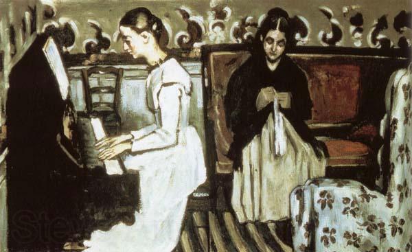 Paul Cezanne Jeune fill au piano France oil painting art